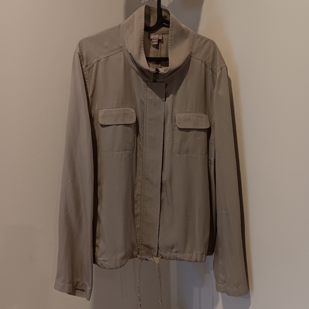 J. Jill Tan Utility Jacket Lightweight